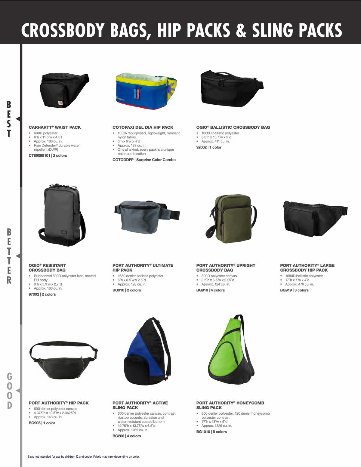 bags navigator, crossbody bags, hip packs & sling packs